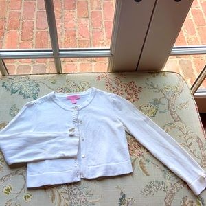 Lilly Pulitzer girls cropped Cardigan.